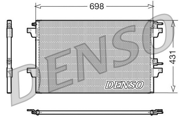 DCN23021 DENSO Конденсатор, кондиционер (фото 1)