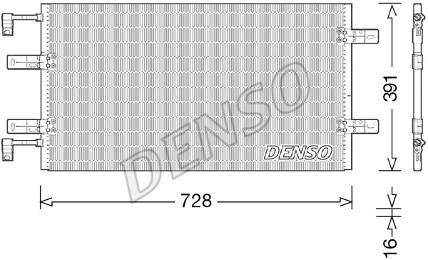 DCN23036 DENSO Конденсатор, кондиционер (фото 1)