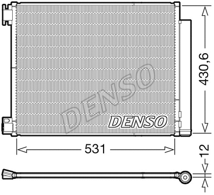 DCN23039 DENSO Конденсатор, кондиционер (фото 1)