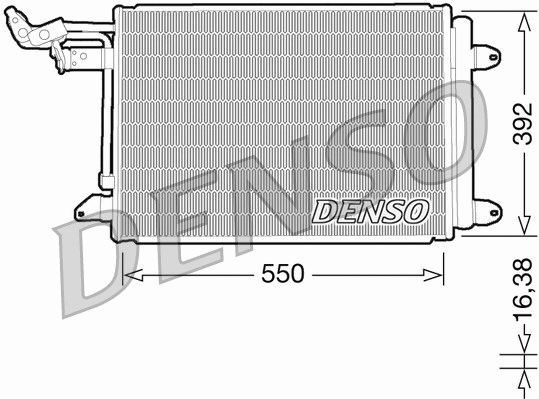 DCN32002 DENSO Конденсатор, кондиционер (фото 1)