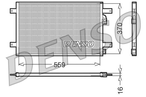 DCN32014 DENSO Конденсатор, кондиционер (фото 1)