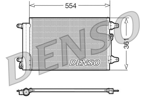 DCN32015 DENSO Конденсатор, кондиционер (фото 1)