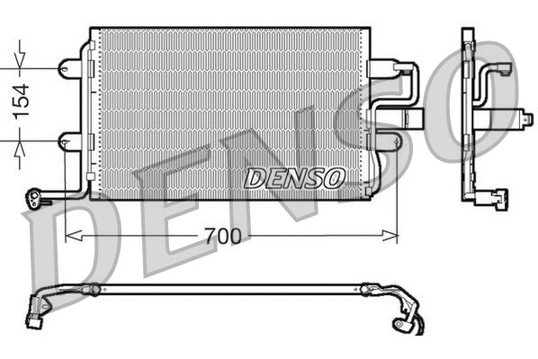 DCN32017 DENSO Конденсатор, кондиционер (фото 1)