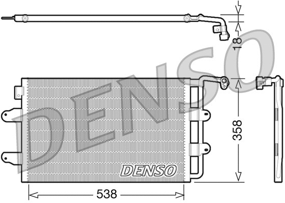 DCN32026 DENSO Конденсатор, кондиционер (фото 1)