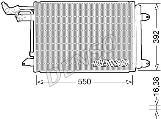 DCN32032 DENSO Конденсатор, кондиционер (фото 1)