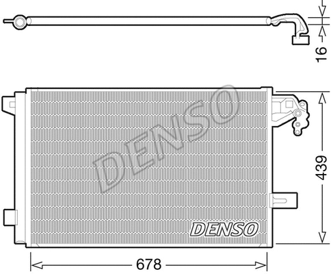 DCN32063 DENSO Конденсатор, кондиционер (фото 1)