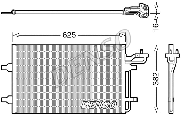 DCN33009 DENSO Конденсатор, кондиционер (фото 1)