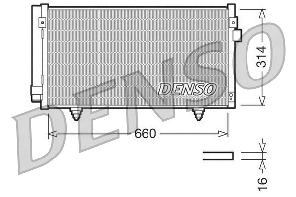 DCN36003 DENSO Конденсатор, кондиционер (фото 1)