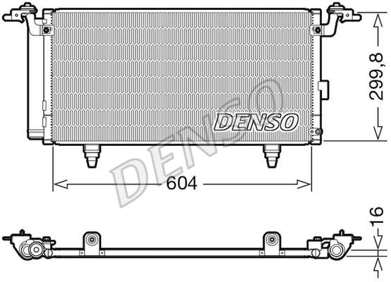 DCN36005 DENSO Конденсатор, кондиционер (фото 1)