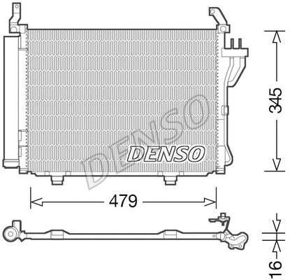 DCN41002 DENSO Конденсатор, кондиционер (фото 1)