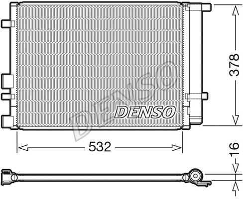 DCN41005 DENSO Конденсатор, кондиционер (фото 1)