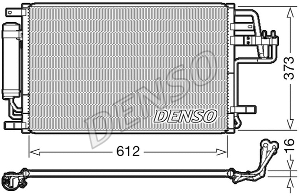 DCN41007 DENSO Конденсатор, кондиционер (фото 1)