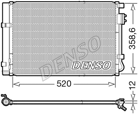 DCN41011 DENSO Конденсатор, кондиционер (фото 1)