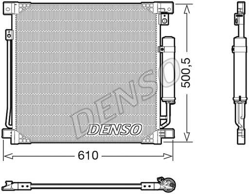 DCN45013 DENSO Конденсатор, кондиционер (фото 1)