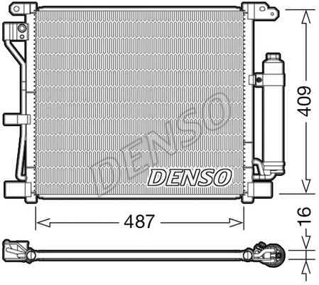 DCN46019 DENSO Конденсатор, кондиционер (фото 1)