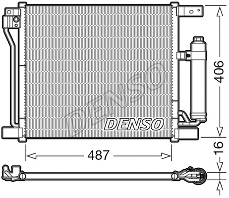DCN46021 DENSO Конденсатор, кондиционер (фото 1)