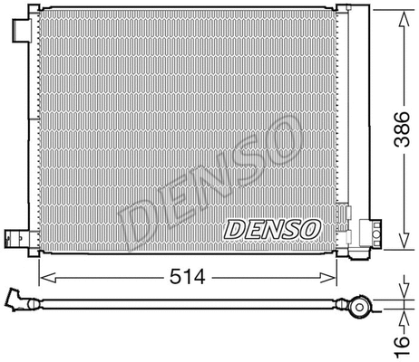 DCN46022 DENSO Конденсатор, кондиционер (фото 1)