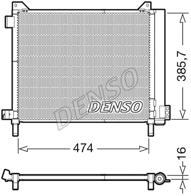 DCN46030 DENSO Конденсатор, кондиционер (фото 1)