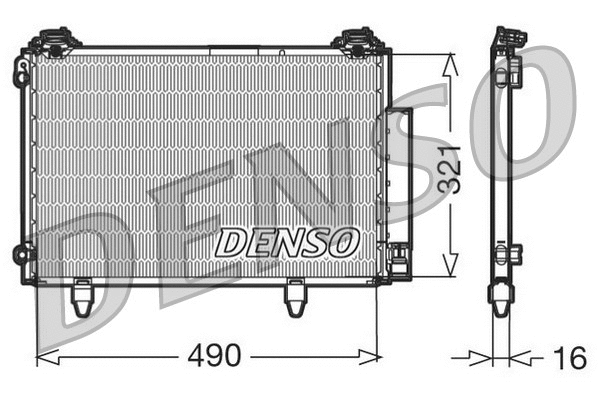 DCN50002 DENSO Конденсатор, кондиционер (фото 1)