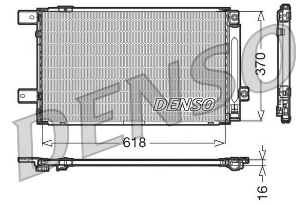 DCN50005 DENSO Конденсатор, кондиционер (фото 1)