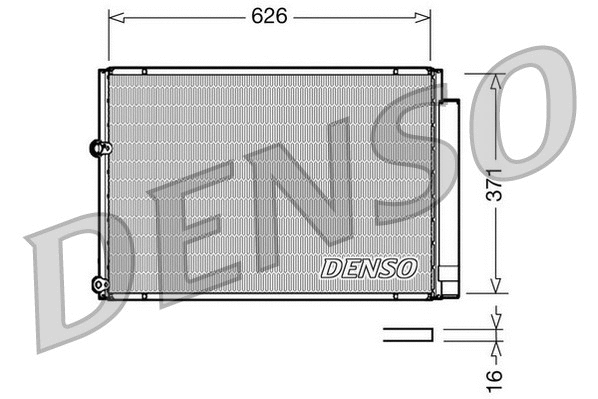 DCN50018 DENSO Конденсатор, кондиционер (фото 1)