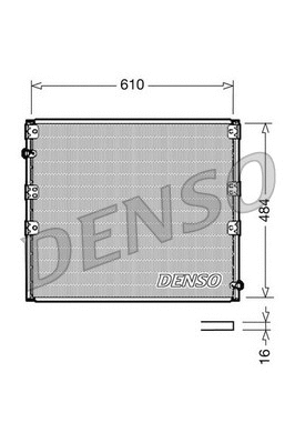 DCN50020 DENSO Конденсатор, кондиционер (фото 1)