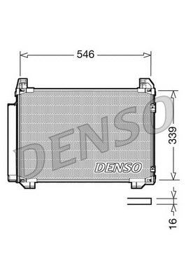 DCN50025 DENSO Конденсатор, кондиционер (фото 1)