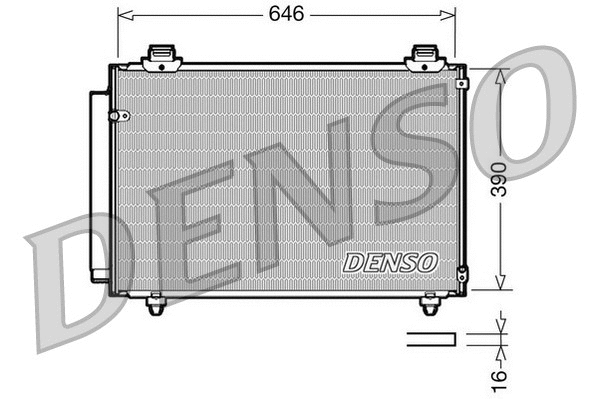 DCN50035 DENSO Конденсатор, кондиционер (фото 1)