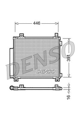 DCN50045 DENSO Конденсатор, кондиционер (фото 1)