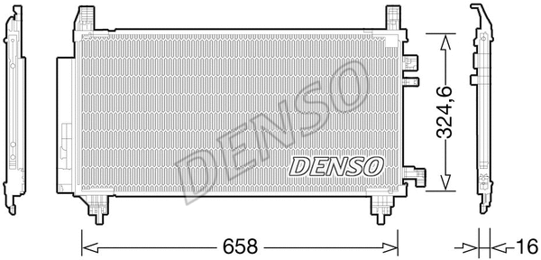 DCN50046 DENSO Конденсатор, кондиционер (фото 1)