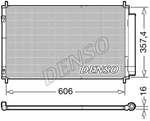 DCN50058 DENSO Конденсатор, кондиционер (фото 1)