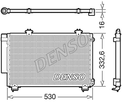 DCN50060 DENSO Конденсатор, кондиционер (фото 1)