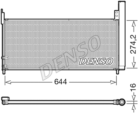 DCN50116 DENSO Конденсатор, кондиционер (фото 1)