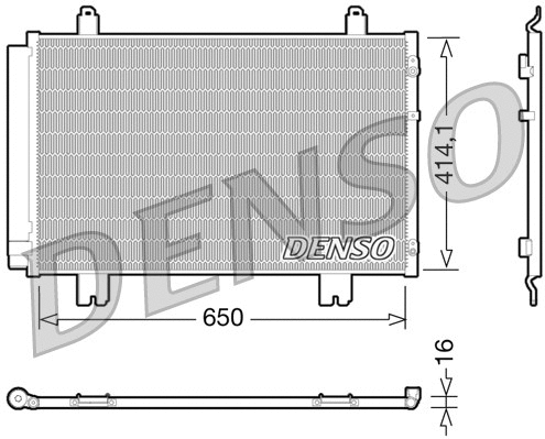 DCN51009 DENSO Конденсатор, кондиционер (фото 1)