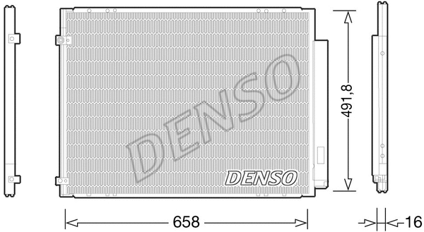 DCN51010 DENSO Конденсатор, кондиционер (фото 1)