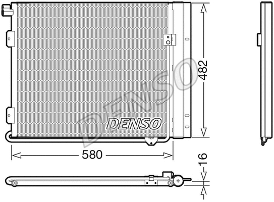 DCN99061 DENSO Конденсатор, кондиционер (фото 1)