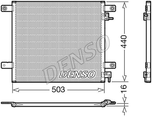 DCN99066 DENSO Конденсатор, кондиционер (фото 1)