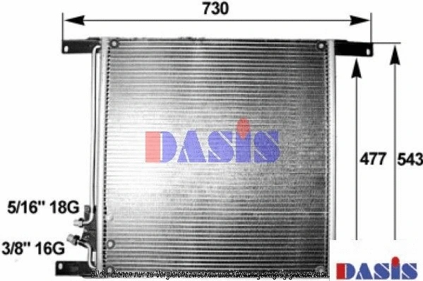 292020N AKS DASIS Конденсатор, кондиционер (фото 1)