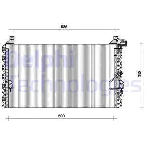 TSP0225044 DELPHI Конденсатор, кондиционер (фото 1)