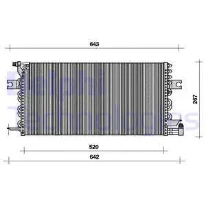 TSP0225096 DELPHI Конденсатор, кондиционер (фото 1)