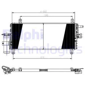 TSP0225147 DELPHI Конденсатор, кондиционер (фото 1)