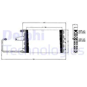 TSP0225156 DELPHI Конденсатор, кондиционер (фото 1)