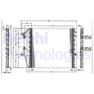 TSP0225163 DELPHI Конденсатор, кондиционер (фото 1)