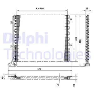 TSP0225167 DELPHI Конденсатор, кондиционер (фото 1)