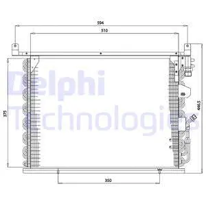 TSP0225172 DELPHI Конденсатор, кондиционер (фото 1)