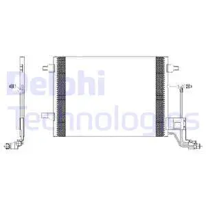 TSP0225455 DELPHI Конденсатор, кондиционер (фото 1)