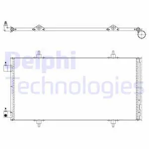 TSP0225637 DELPHI Конденсатор, кондиционер (фото 1)