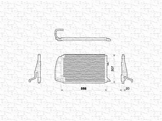 350203205000 MAGNETI MARELLI Конденсатор, кондиционер (фото 1)