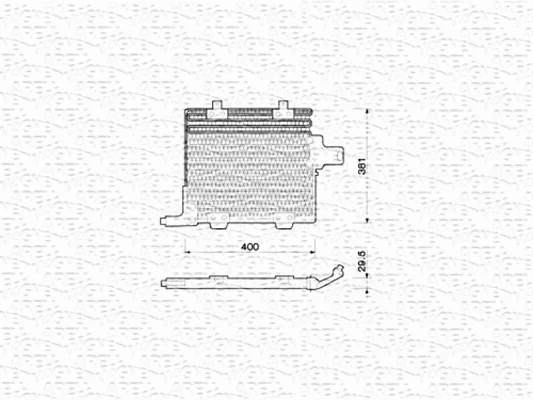 350203211000 MAGNETI MARELLI Конденсатор, кондиционер (фото 1)