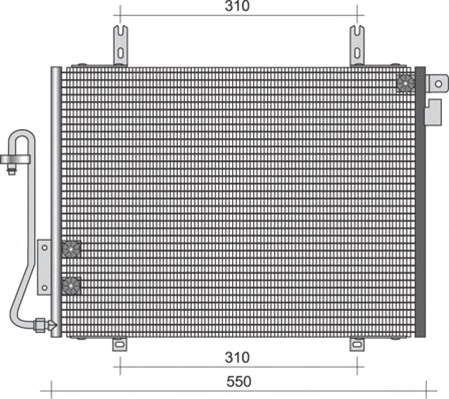 350203399000 MAGNETI MARELLI Конденсатор, кондиционер (фото 1)